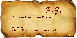 Pilischer Zamfira névjegykártya